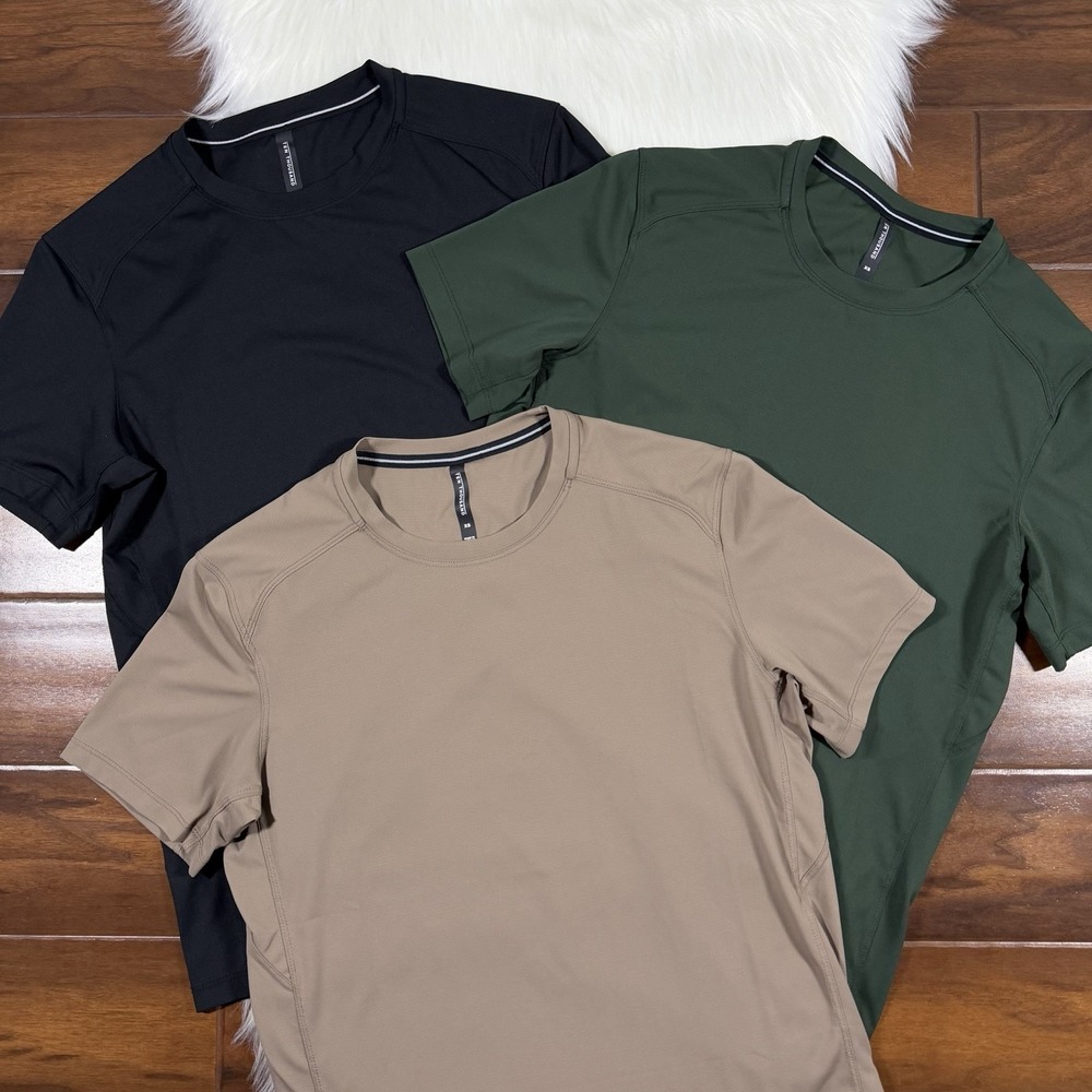 Lot Of 3 Ten Thousand Men's Size XS Black Green Tan Short Sleeve Tactical Shirts